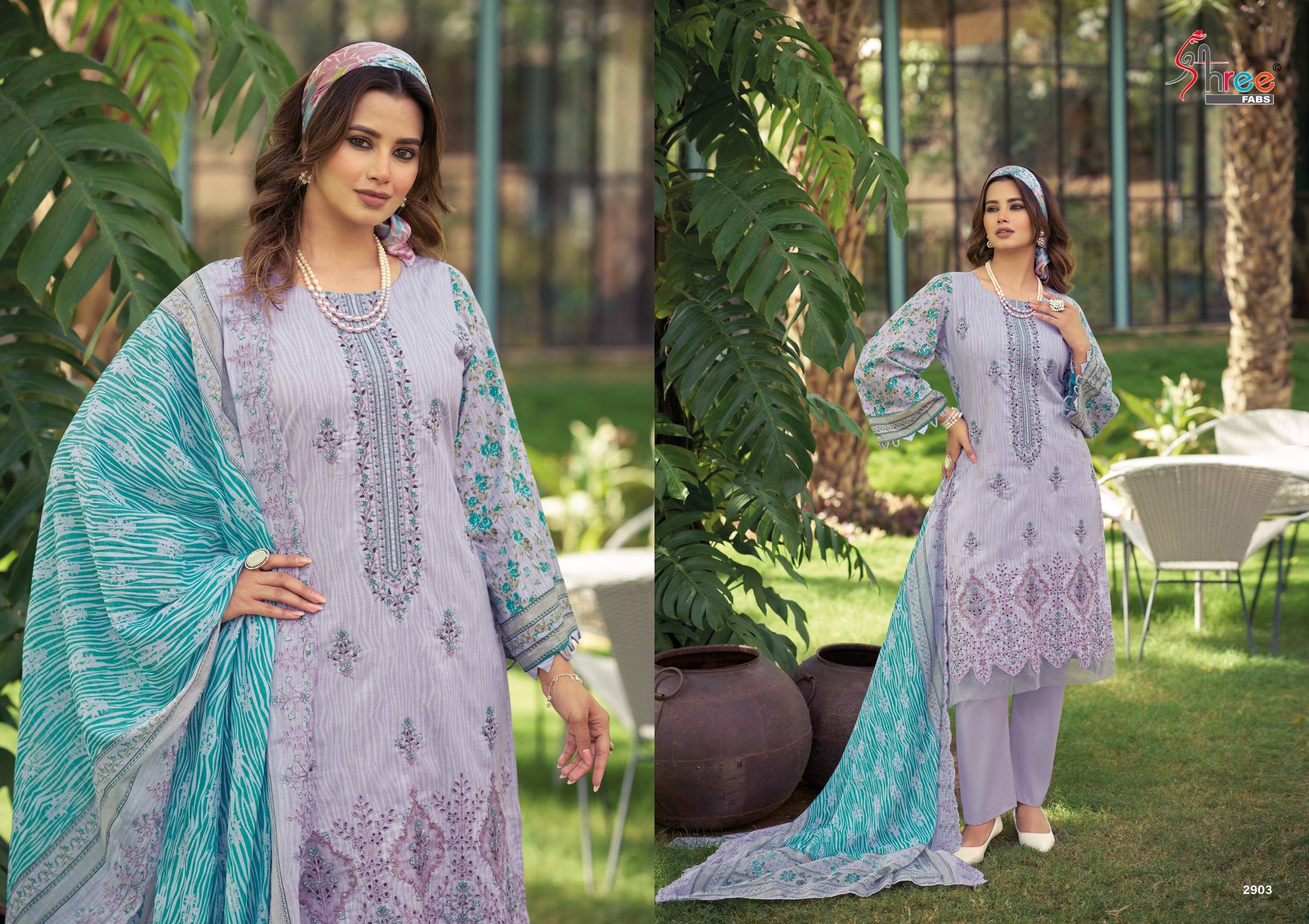 BIN SAEED LAWN COLLECTION VOL-29 BY SHREE FAB 2901 TO 2906 SERIES Pakistani Stylish Beautiful Colourful Printed PURE LAWN COTTON Stitched Dresses At Wholesale Price